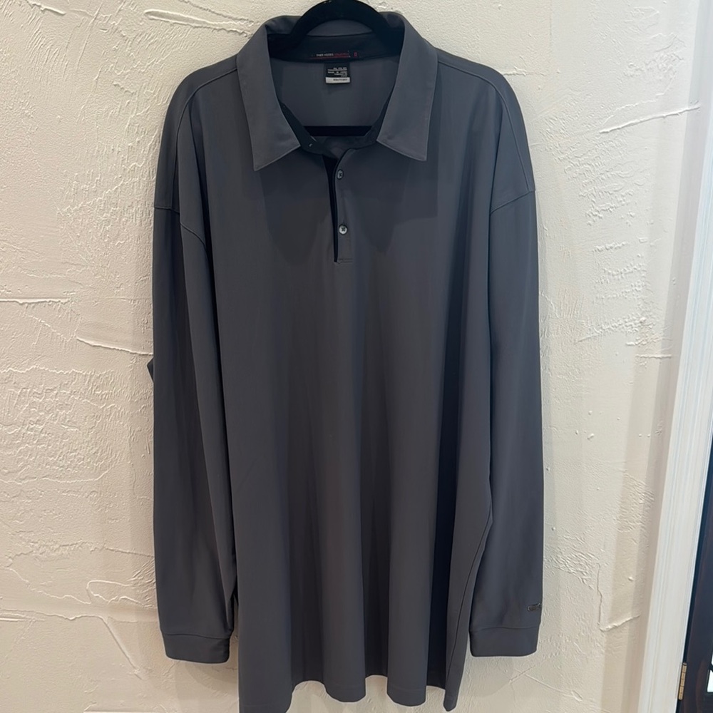 🖤Nike Fit Dry Tiger Woods Collection Long Sleeve Golf Shirt Size 4XL🖤